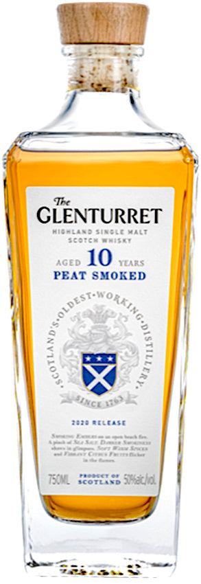 Glenturret 10 Year Old Peat Smoked 2021 Release Single Malt Scotch Whiskey 750ml