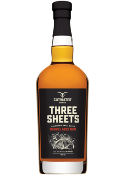 Cutwater Spirits Three Sheets Barrel Aged Rum 750ml