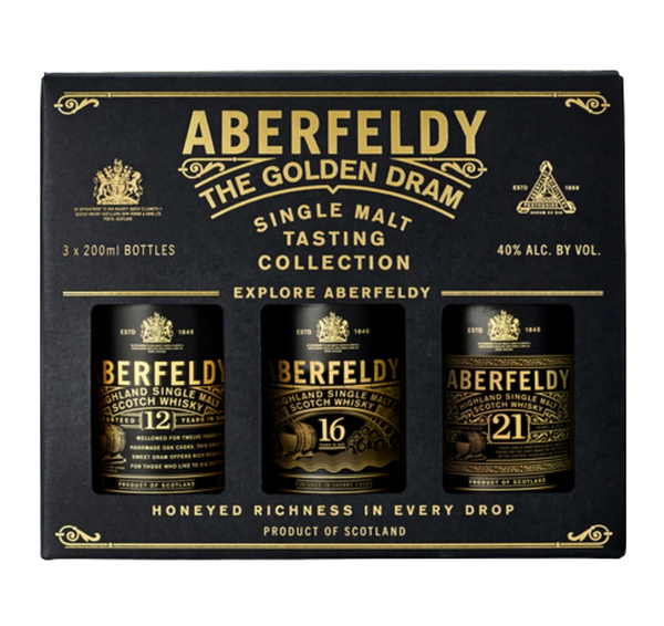 Aberfeldy Single Malt 3Pk 12yr-16yr-21yr 200ml