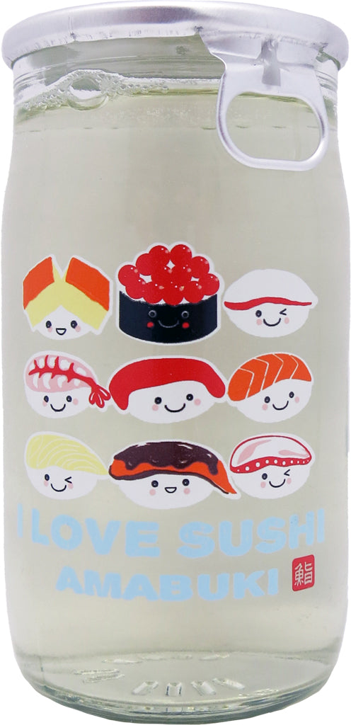 Amabuki I Love Sushi Sake 180ml-0