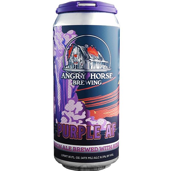 Angry Horse Brewing Purple AF Saison 16oz Can-0