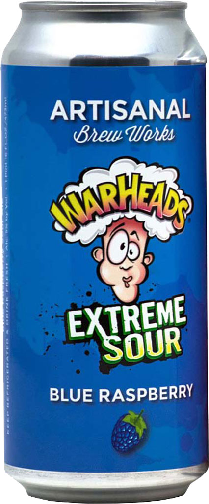 Artisanal Warheads Blue Raspberry Sour 16oz Can