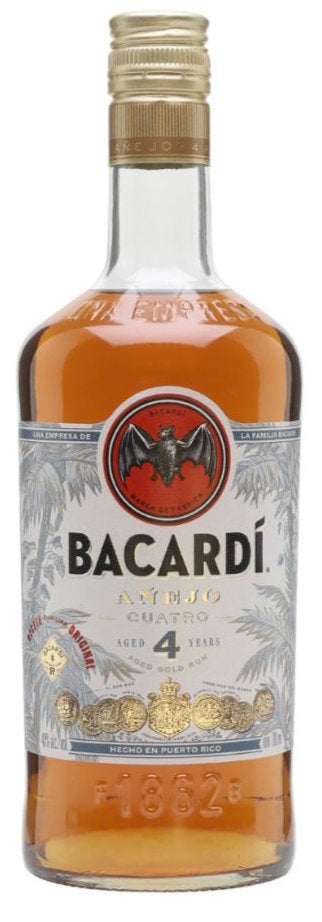 Bacardi Anejo Cuatro 4Yr 750ml