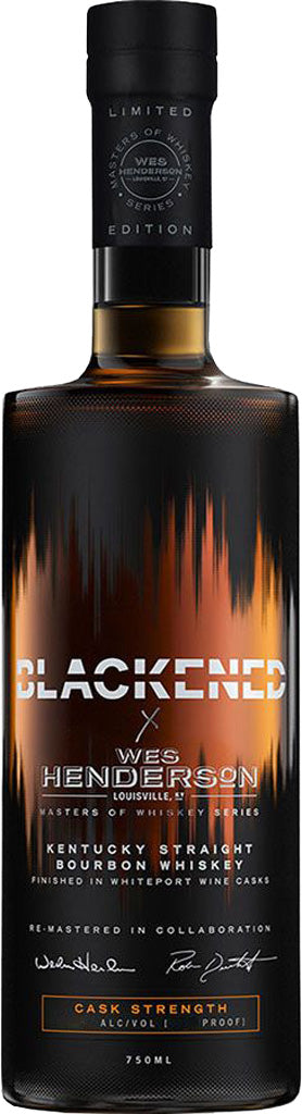 Blackened x Wes Henderson Straight Bourbon Whiskey 750ml