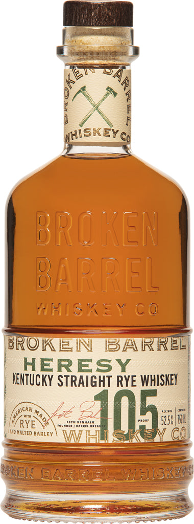 Broken Barrel Heresy Rye Whiskey 750ml