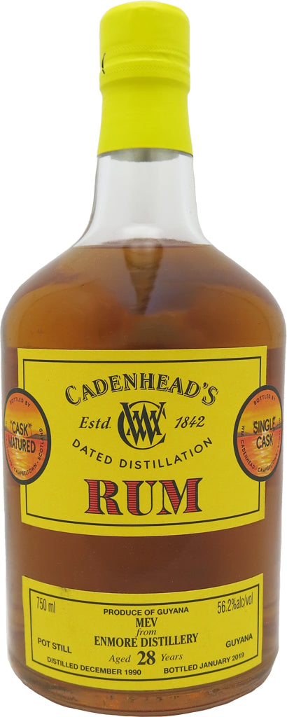 Cadenhead Guyana Enmore Rum 1990 28Yr 750ml