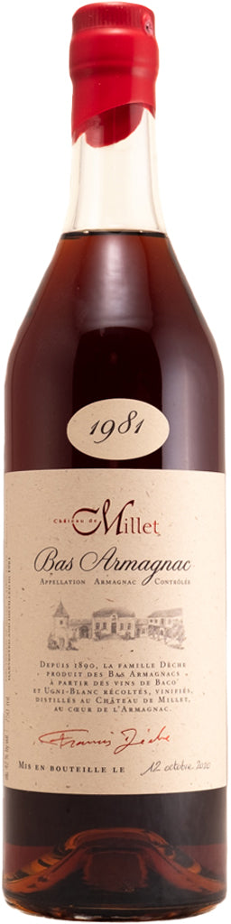 Chateau de Millet Armagnac 1981 750ml