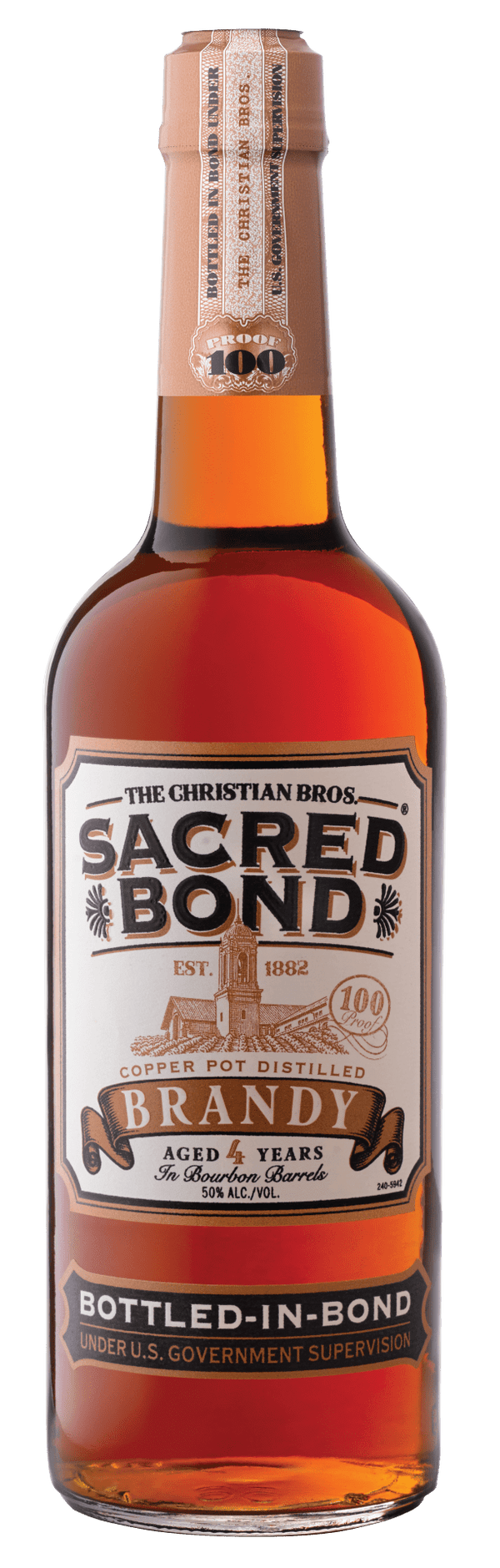 Christian Brothers Sacred Bond Brandy 4Yr 100 proof 750ml