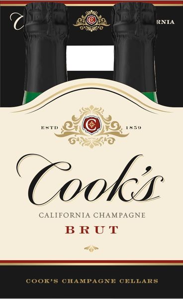Cooks Brut 187ml 4pk