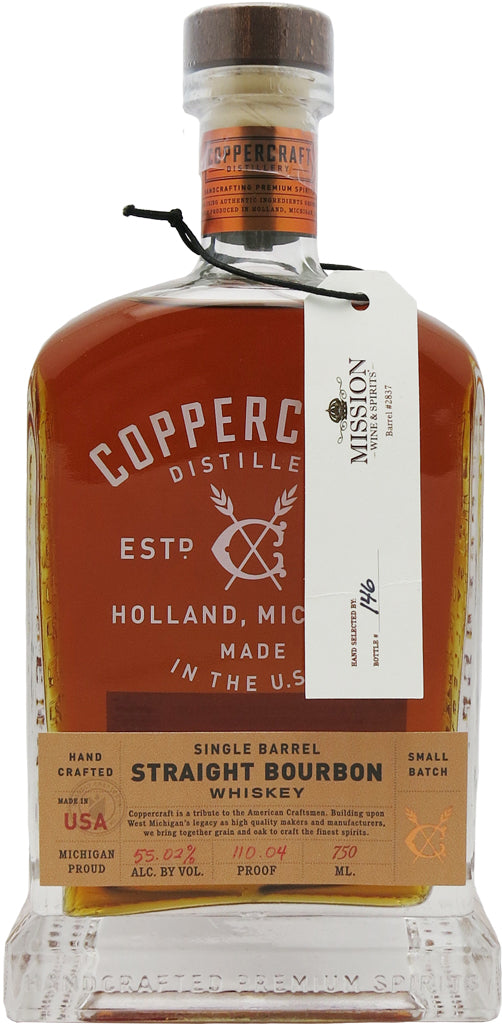 Coppercraft "Mission Exclusive" 9 Year Old Cask Strength Bourbon 110.04 Proof 750ml