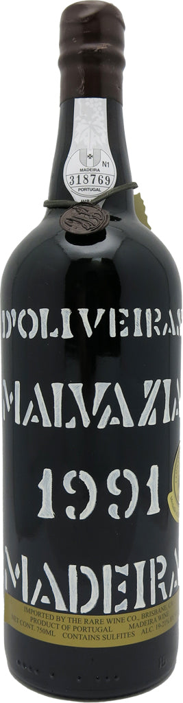 D'Oliveiras Madeira Frasqueira Malvazia 1991 750ml
