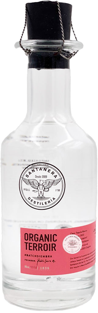 Destileria Santanera Organic Tequila Terrior Blanco 750ml