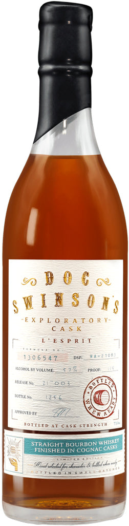 Doc Swinson L'espirit Straight Bourbon Whiskey 750ml