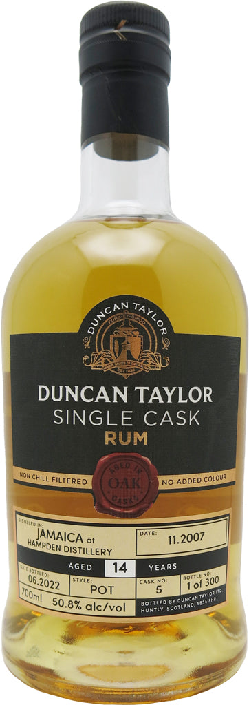 Duncan Taylor Hampden Jamaica Rum 14 Year Old 2007 Cask #5 700ml