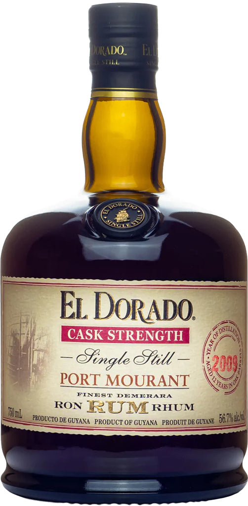 El Dorado Port Mourant Cask Strength 113.4 Proof 12 Year Old Rum 750ml-0
