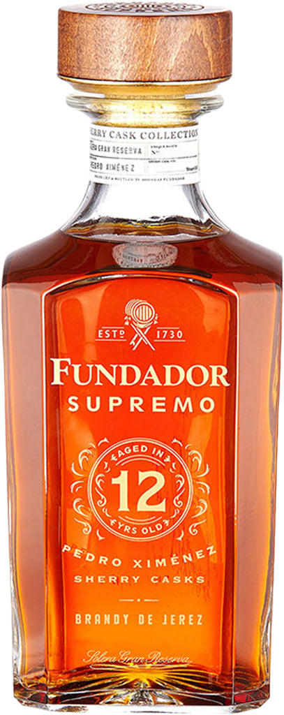 Fundador Supremo Brandy Aged In 12 Year Sherry Cask 1L – Mission