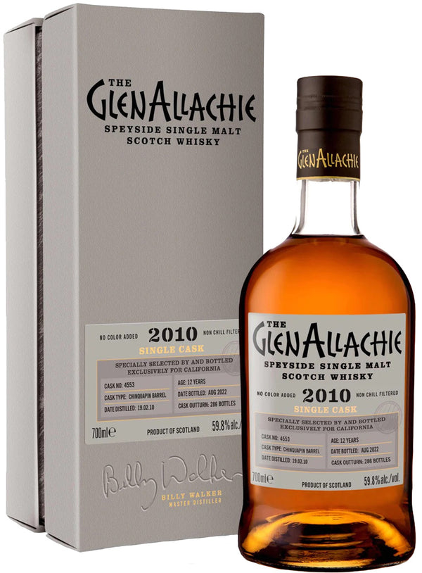 Glenallachie 12 Year Old Chinquapin Barrel Cask Finish Single Malt Whisky 2010 700ml
