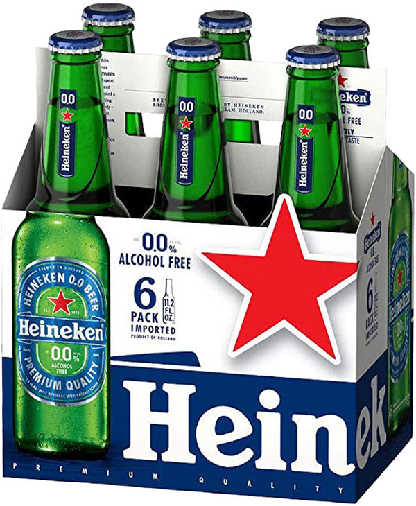 Heineken 0.0 Alcohol-Free Lager 6pk Btls