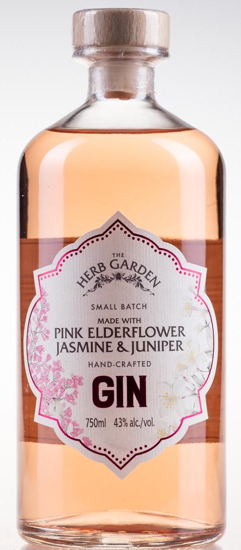 The Herb Garden Pink Elderflower & Jasmine Gin 750ml – Mission Liquor
