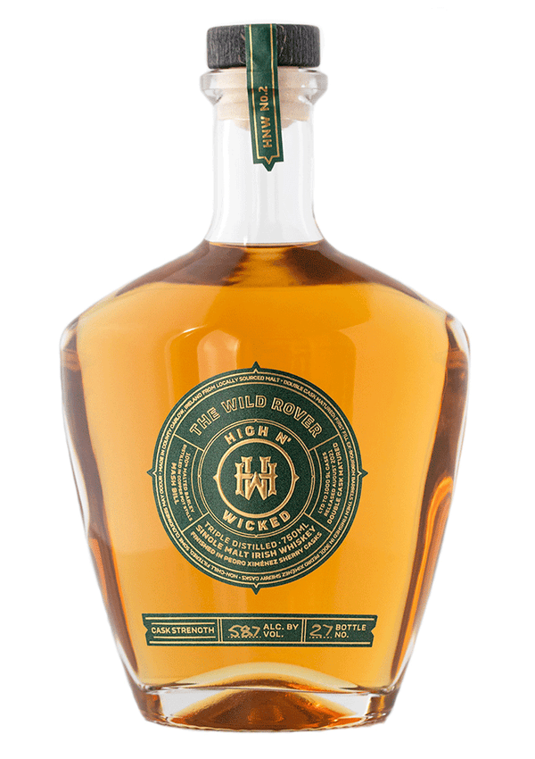 High n' Wicked The Wild Rover Cask Strength Irish Single Malt Whiskey 750ml