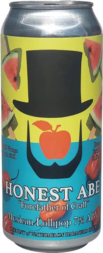 Honest Abe Lollipop Watermelon Habanero Cider 16oz Can