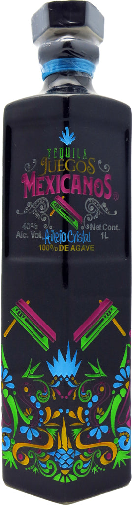 Juegos Mexicanos Tequila Anejo Cristal 1L