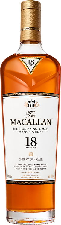 The Macallan Sherry Oak 18 Year Old Single Malt Whisky 750ml The Macallan Sherry Oak 18 Year Old Single Malt Whisky 750ml