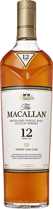 The Macallan Sherry Oak 12 Year Old Single Malt Whisky 750ml-0