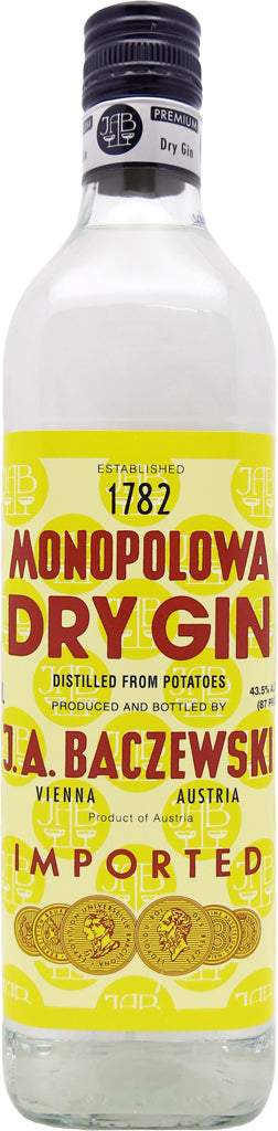 Monopolowa Dry Gin 750ml