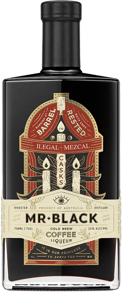 Mr. Black Ilegal Mezcal Barrel Aged Finish Coffee Liqeur 750ml