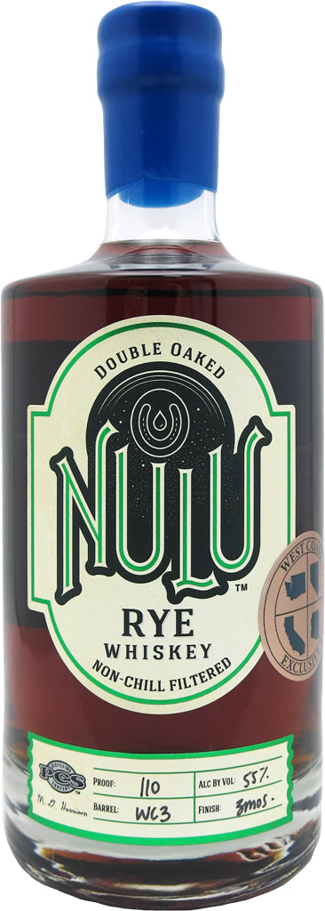Nulu Double Oaked Rye WC3 Whiskey 750ml