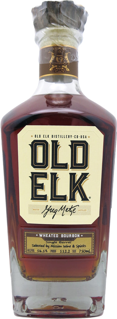 Old Elk 7 Year Old Single Barrel Mission Select 112.2 Proof Cask Strength Wheated Bourbon 750ml