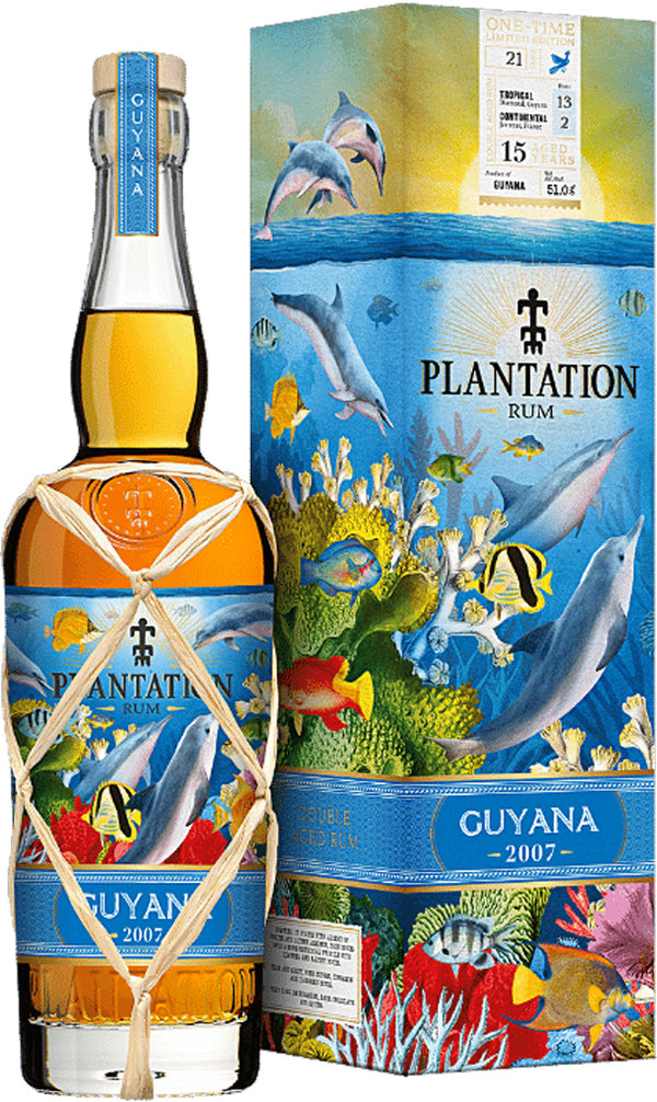 Plantation Guyana Double Age 2007 15 Year Old Rum 750ml