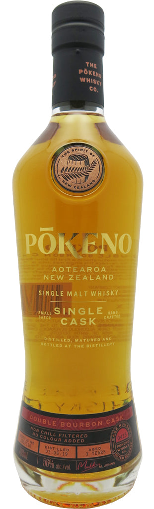 Pokeno Double Bourbon Cask Single Malt Whisky 700ml