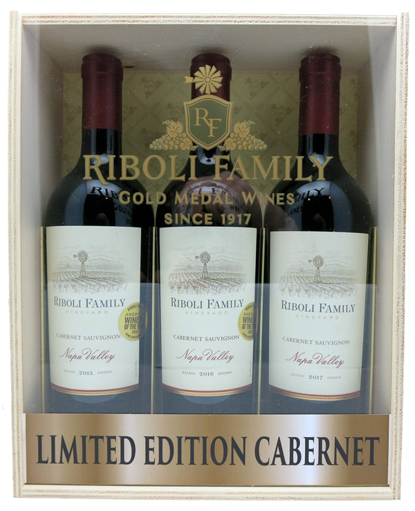 Riboli Family Cabernet Sauvignon Vertical 15-16-17