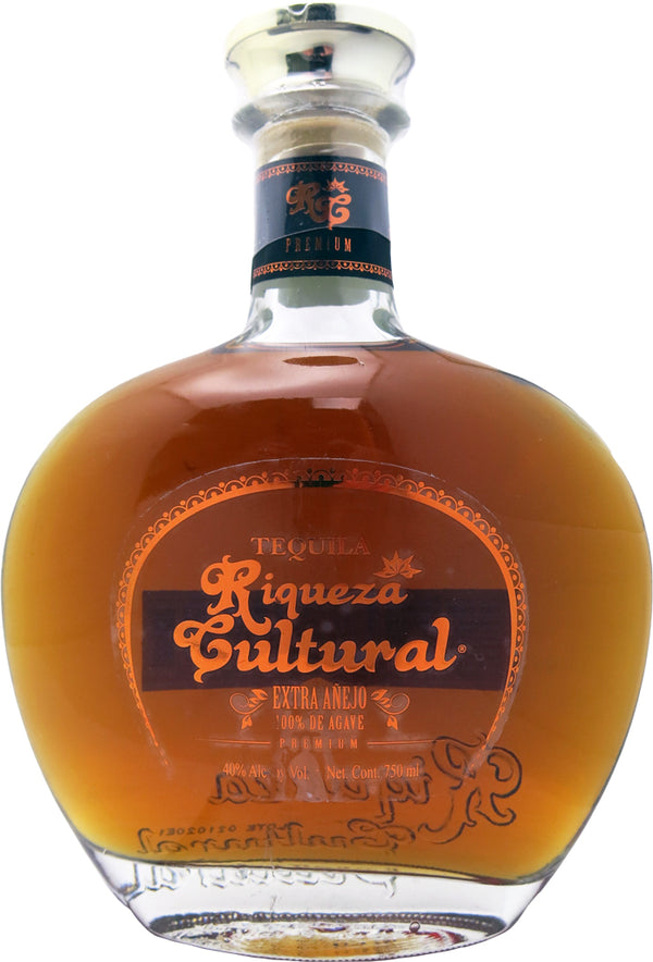 Riqueza Cultural Tequila Extra Anejo Clasica Glass 750ml