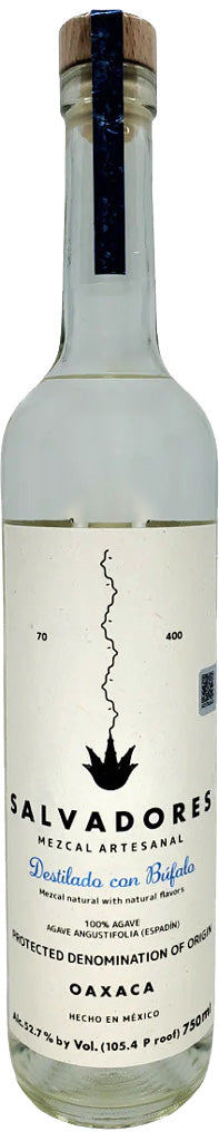 Salvadores Mezcal Espadin Destilado con Bufalo 750ml