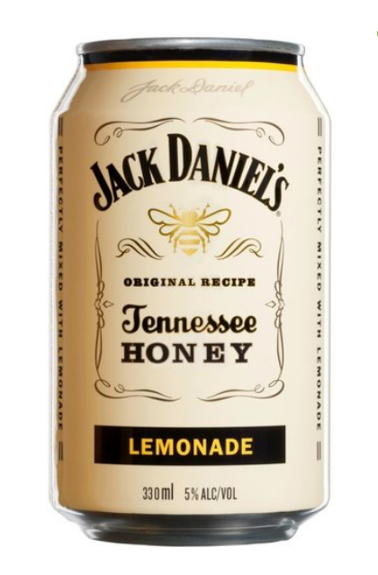Jack Daniel's Honey & Lemonade Cocktail 4pk Cans
