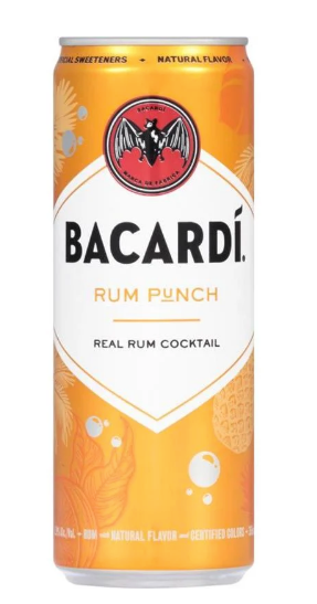 Bacardi Cocktail Rum Punch 4pk Cans