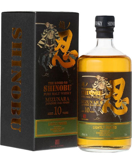 Shinobu Pure Malt Whisky Lightly Peated Mizunara Cask 10yr 750ml