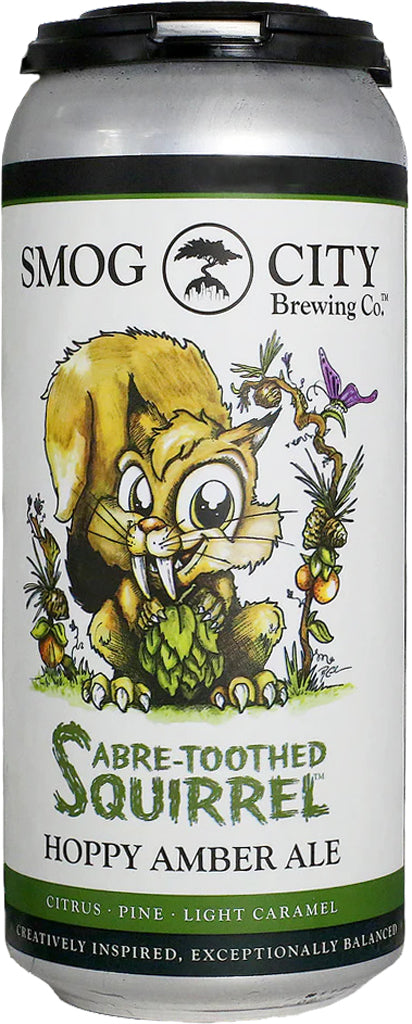 Smog City Sabre-Tooth Squirrel 16oz Can