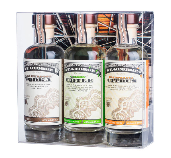 St. George All Prurpose/Chile/Citrus Vodka 3pk