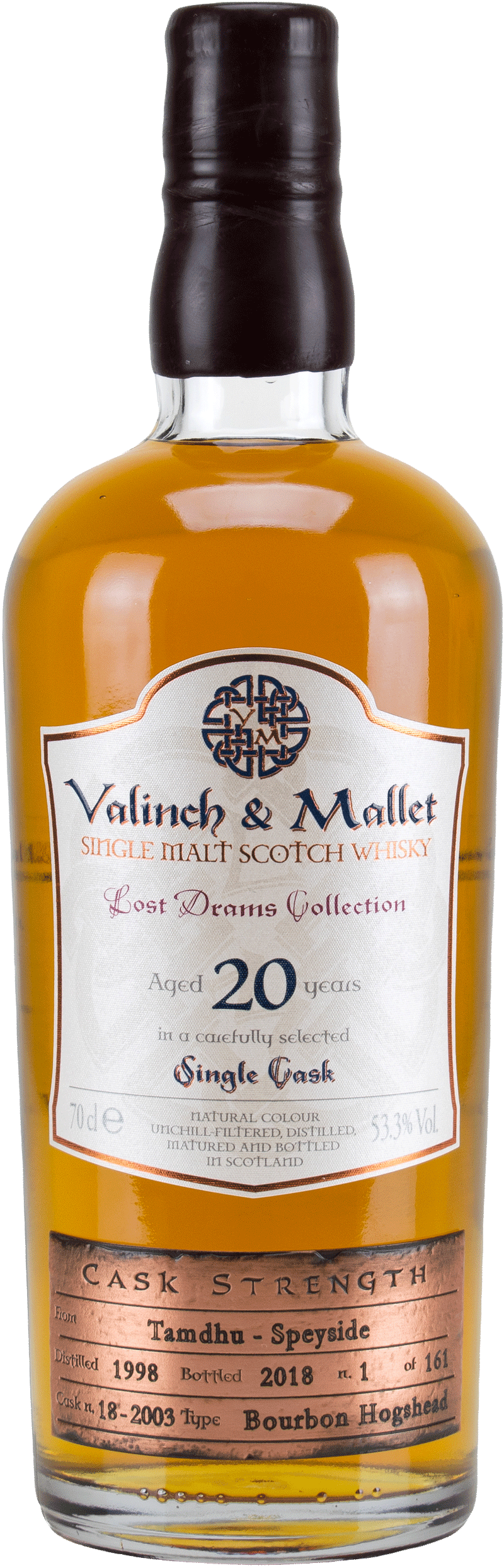 Valinch & Mallet Tamdhu Cask Strength  20 Year Old 750ml-0