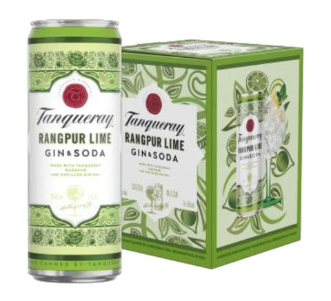 Tanqueray Rangpur Lime Gin & Soda 4pk Cans
