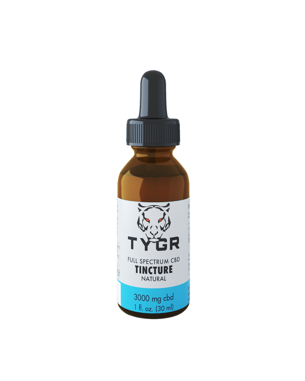 TYGR CBD Natural Tincture 3000mg
