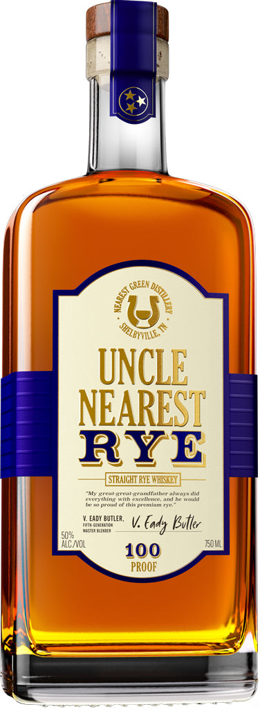 Uncle Nearest Straight Rye Whiskey 100 Proof 750ml