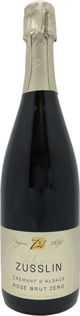 Valentin Zusslin Cremant D'alsace Rose Brut Zero Sparkling 750ml
