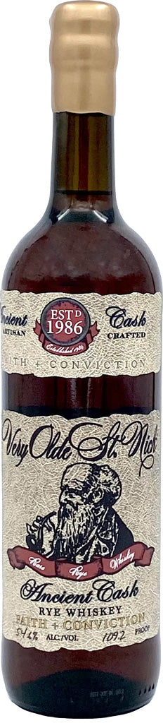Very Olde St. Nick Faith & Conviction Ancient Cask Rye Whiskey 750ml