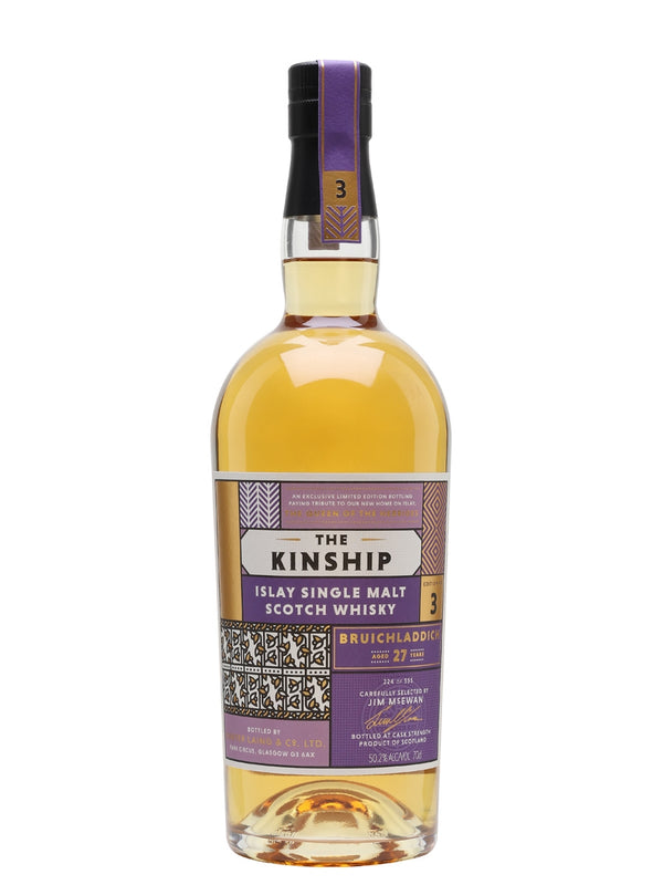 Bruichladdich 27 Year Old “Kinship 2019 Release” Single Barrel 50.2% Cask Strength Single Malt Whisky 1991 700ml