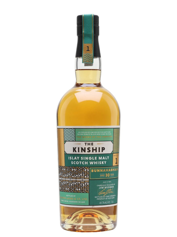 Bunnahabhain 30 Year Old “Kinship 2019 Release” Single Barrel 48.5% Cask Strength Single Malt Whisky 1989 700ml
